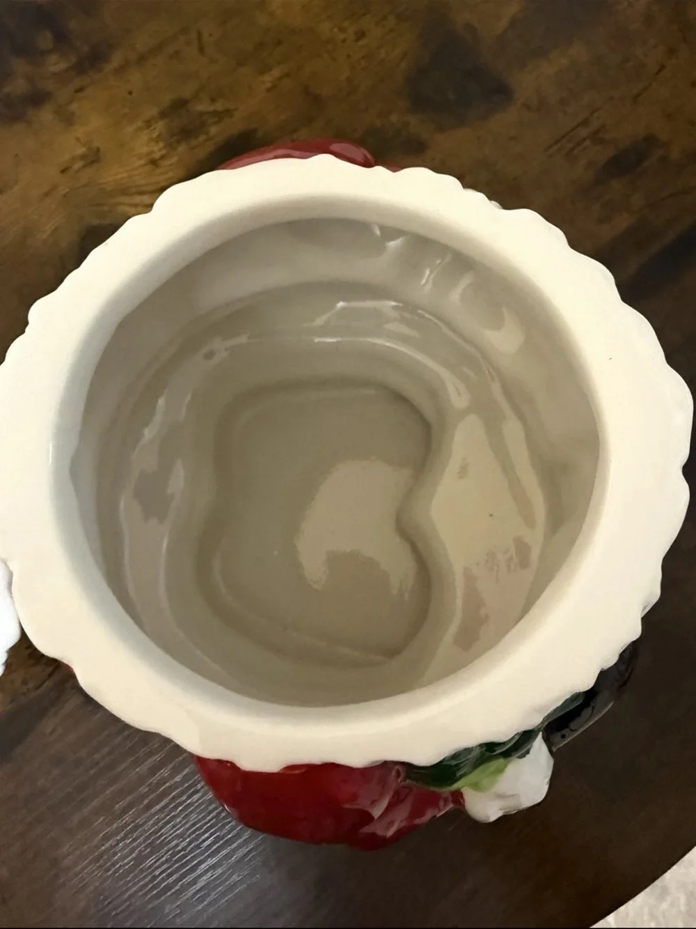 Festive Santa Cookie Jar - Red Holiday Décor